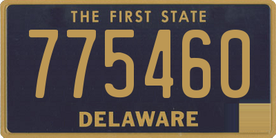 DE license plate 775460