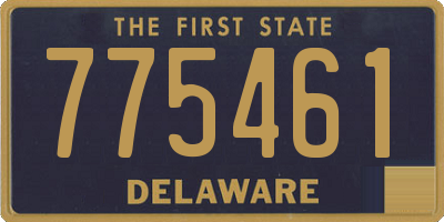 DE license plate 775461