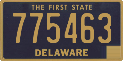 DE license plate 775463