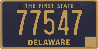 DE license plate 77547