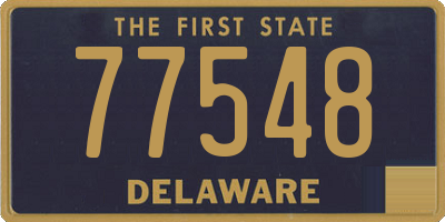 DE license plate 77548