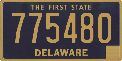 DE license plate 775480