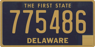 DE license plate 775486
