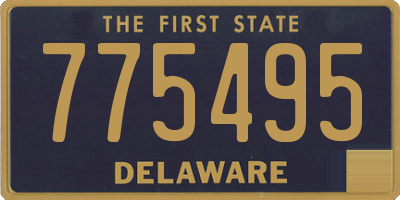 DE license plate 775495