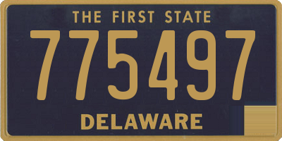 DE license plate 775497