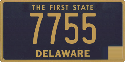 DE license plate 7755