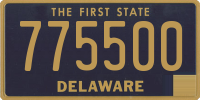 DE license plate 775500
