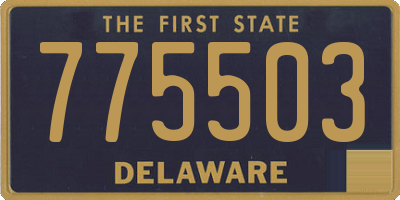DE license plate 775503