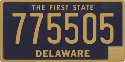 DE license plate 775505