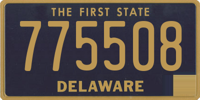 DE license plate 775508