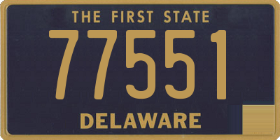 DE license plate 77551