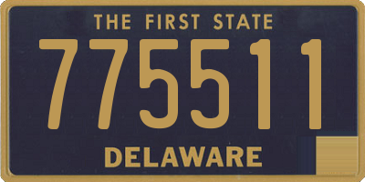DE license plate 775511