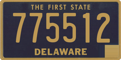 DE license plate 775512