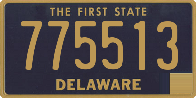 DE license plate 775513