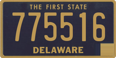 DE license plate 775516