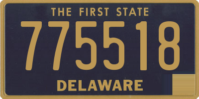 DE license plate 775518