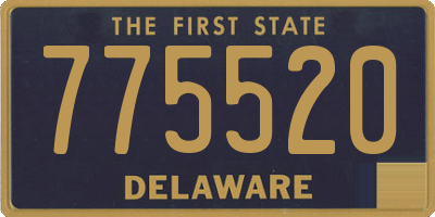 DE license plate 775520