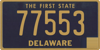 DE license plate 77553