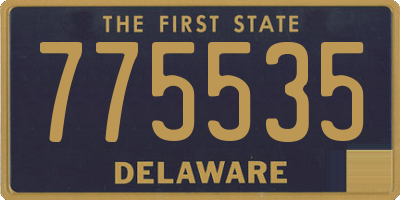 DE license plate 775535