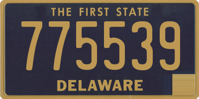 DE license plate 775539