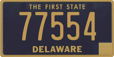 DE license plate 77554