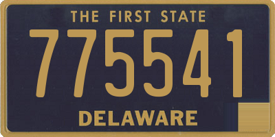 DE license plate 775541