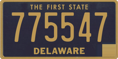DE license plate 775547