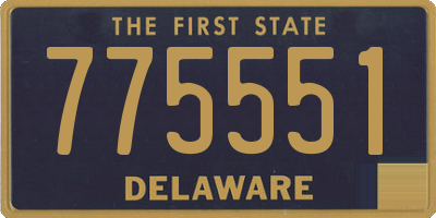 DE license plate 775551