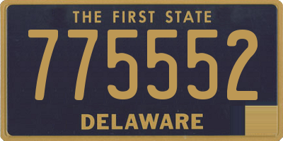 DE license plate 775552