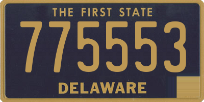 DE license plate 775553