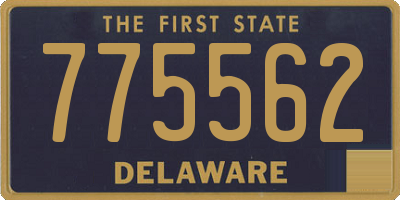 DE license plate 775562
