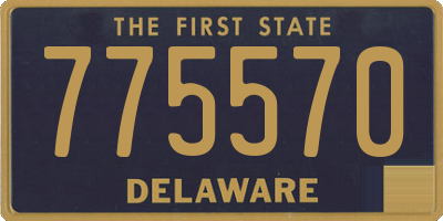 DE license plate 775570