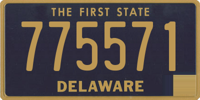 DE license plate 775571