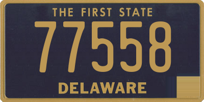 DE license plate 77558