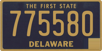 DE license plate 775580