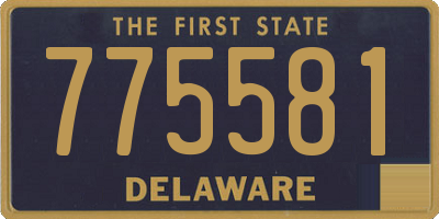 DE license plate 775581