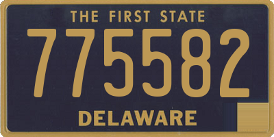 DE license plate 775582