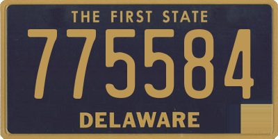 DE license plate 775584