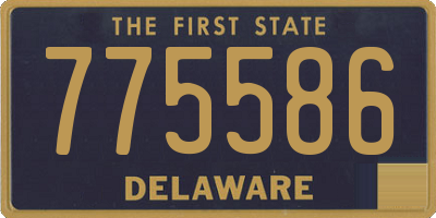 DE license plate 775586