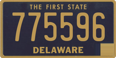 DE license plate 775596