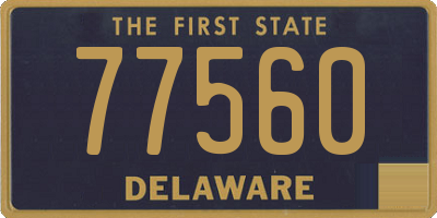 DE license plate 77560