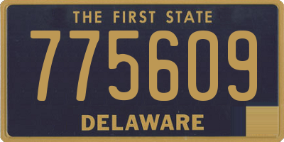 DE license plate 775609