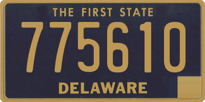 DE license plate 775610