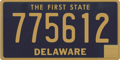 DE license plate 775612