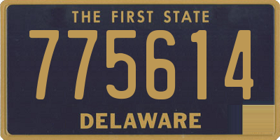 DE license plate 775614