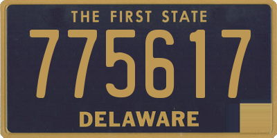 DE license plate 775617