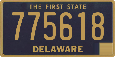 DE license plate 775618