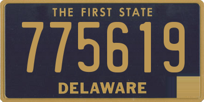 DE license plate 775619
