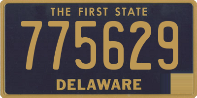 DE license plate 775629