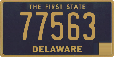 DE license plate 77563